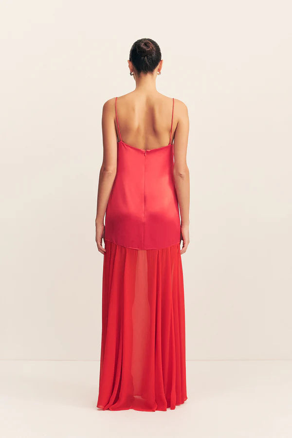 Shona Joy Moraya Dropped Waist Maxi in Chilli
