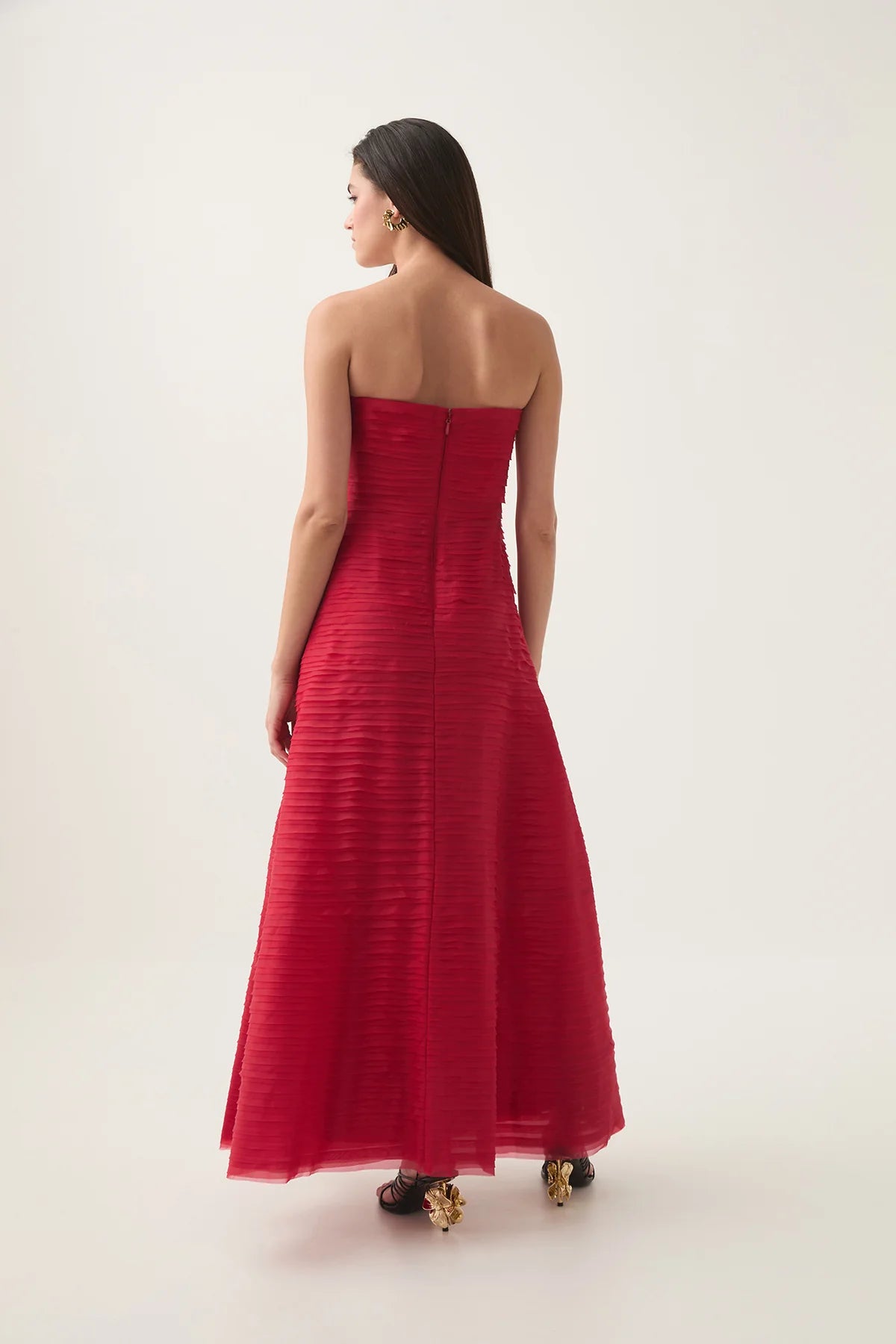 AJE Soundscape Maxi Dress in Scarlett Red