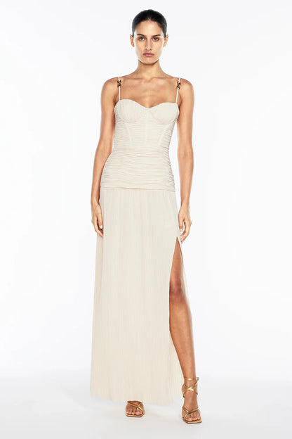 Manning Cartell Double Pleat Time Dress in Nougat