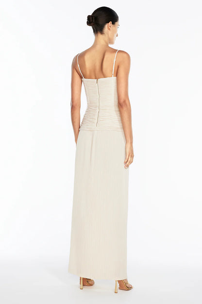 Manning Cartell Double Pleat Time Dress in Nougat