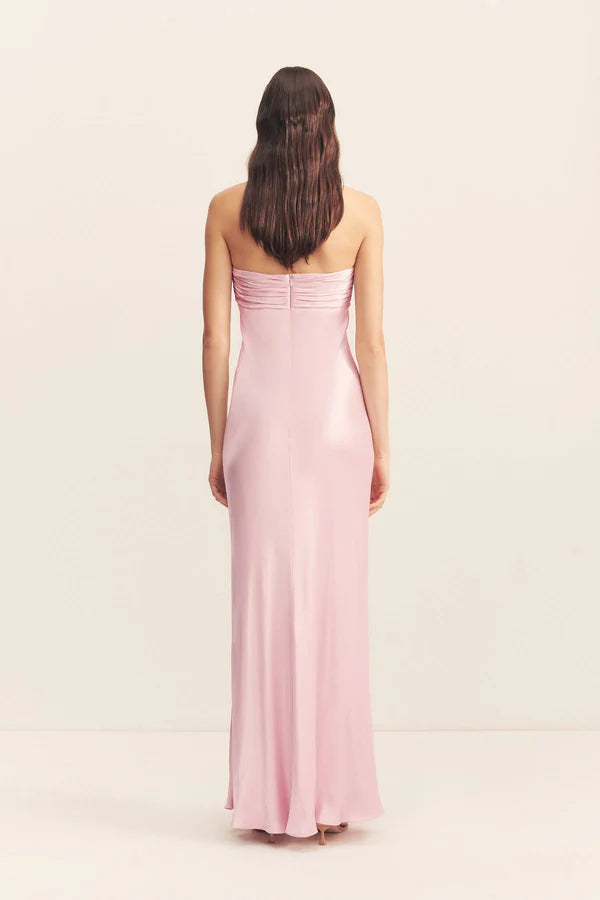 Shona Joy La Lune Strapless Rcuhed Bodice Maxi