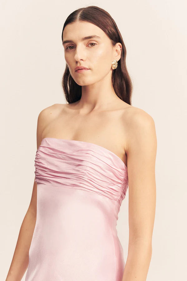 Shona Joy La Lune Strapless Rcuhed Bodice Maxi