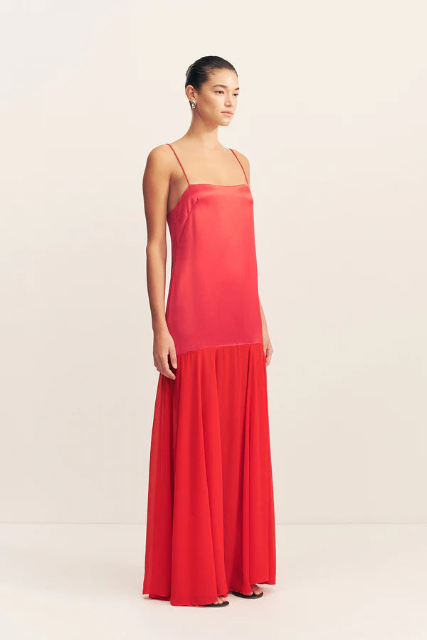 Shona Joy Moraya Dropped Waist Maxi in Chilli