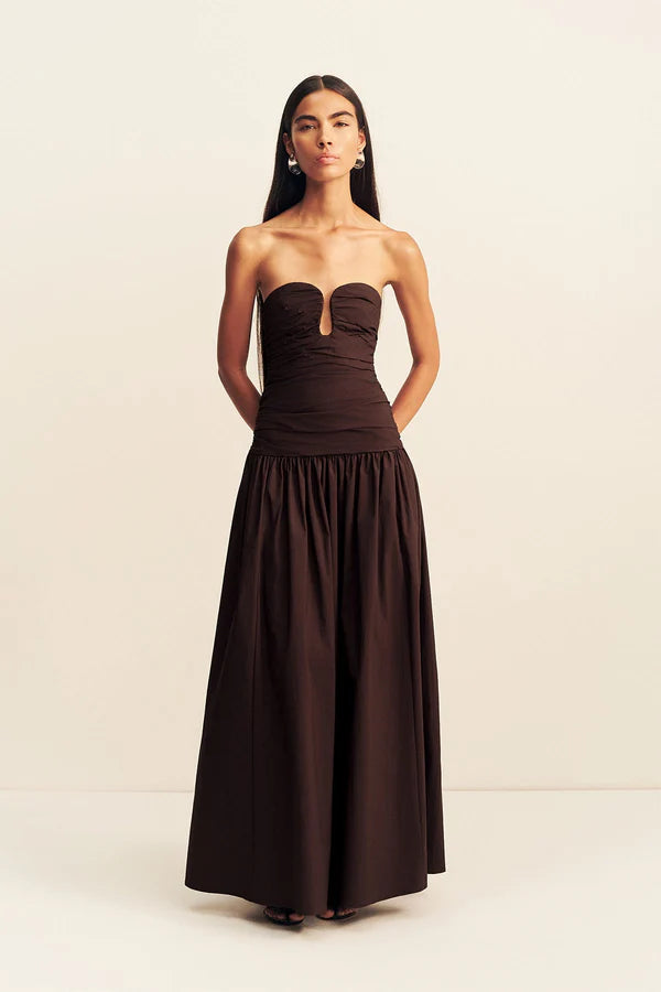 Shona Joy Campbell Dress in Ristretto