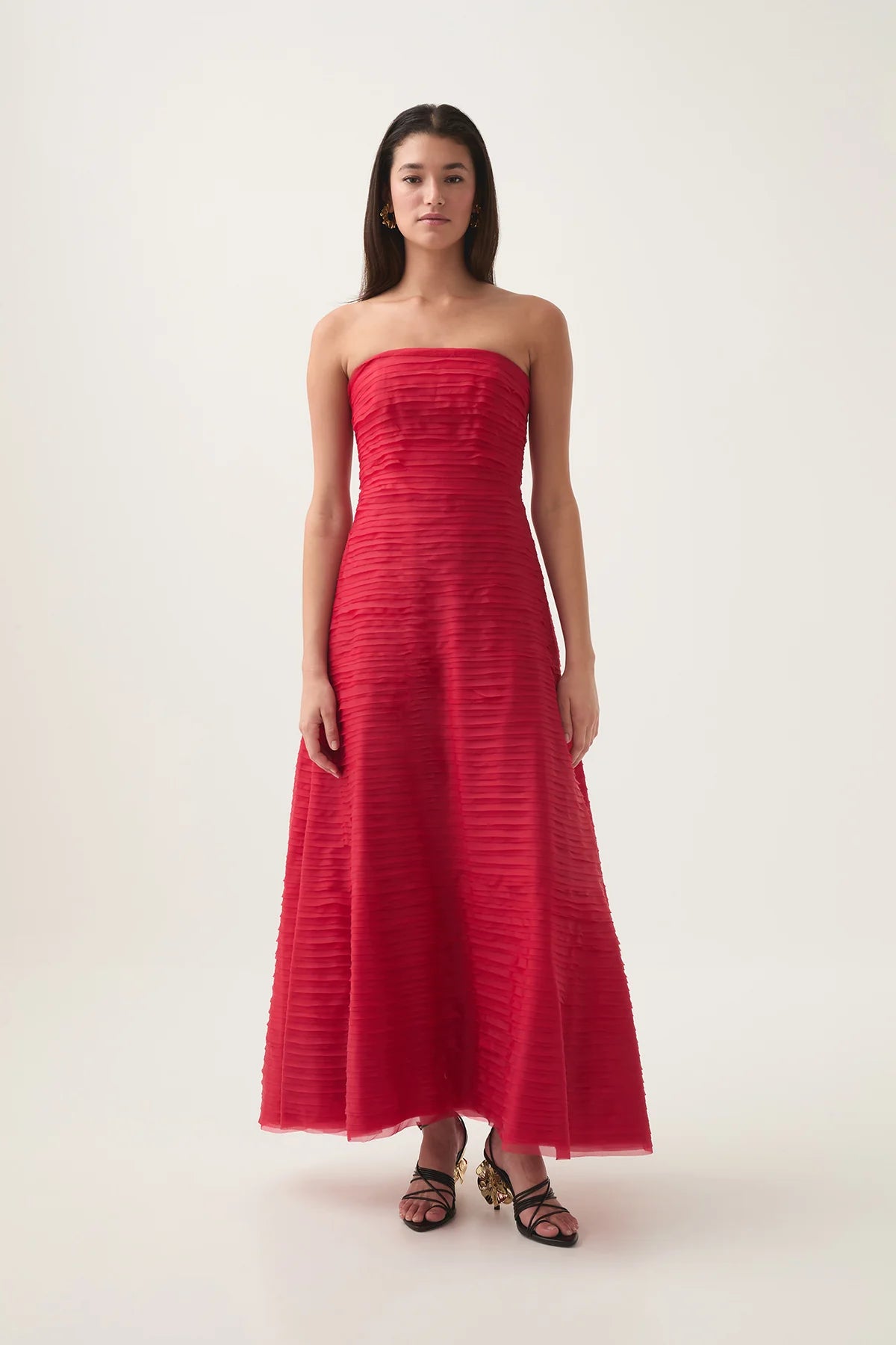 AJE Soundscape Maxi Dress in Scarlett Red