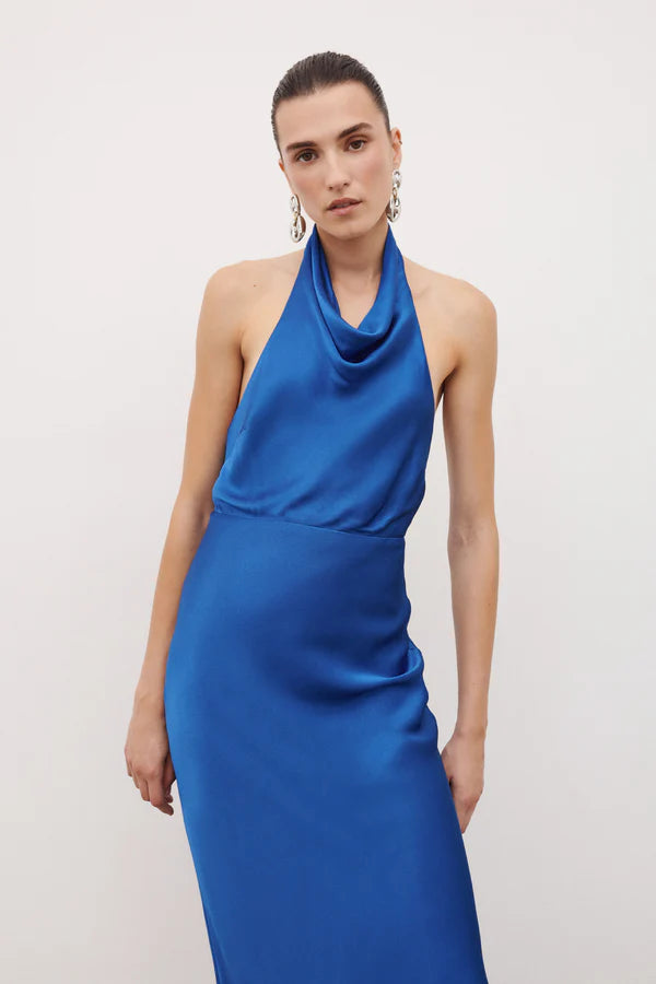 Shona Joy Tatum Low Cowl Open Back Maxi