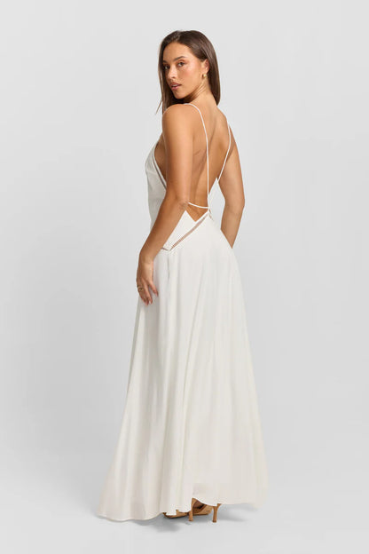 Sasha Therese Posey Maxi in White