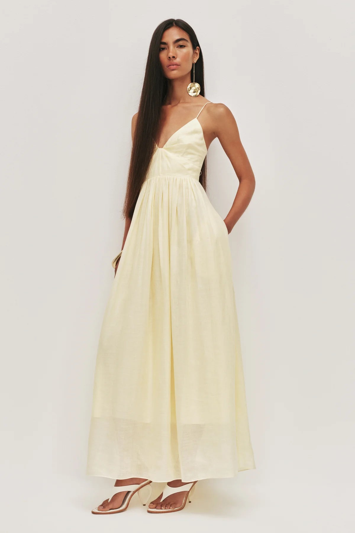 AJE Vacation Maxi Dress in Butter