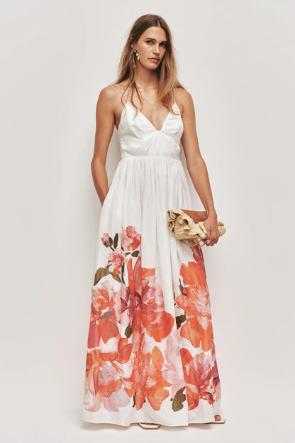 AJE Vacation Maxi in Rosa Bold Ivory