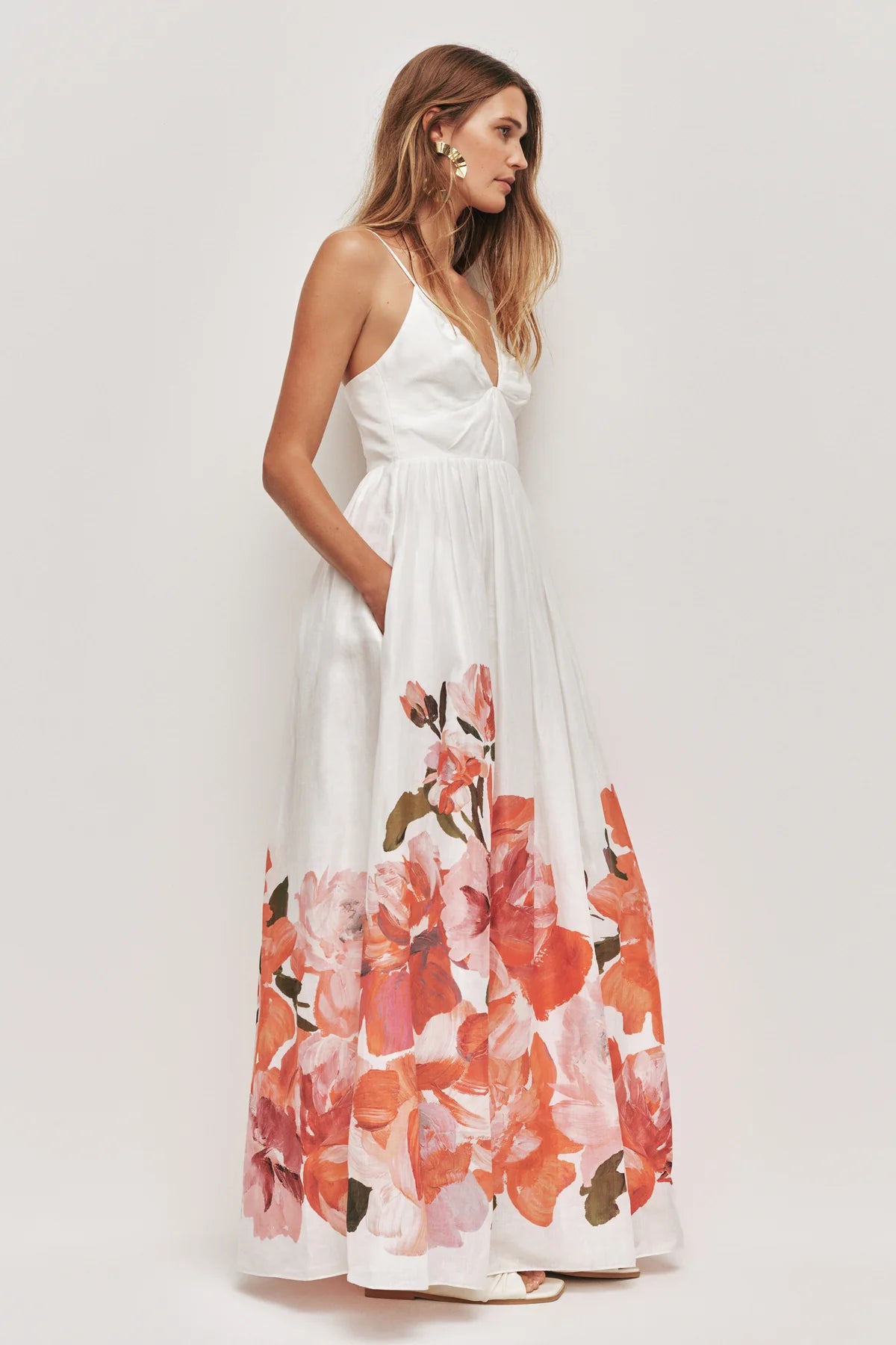 AJE Vacation Maxi in Rosa Bold Ivory