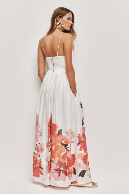 AJE Vacation Maxi in Rosa Bold Ivory