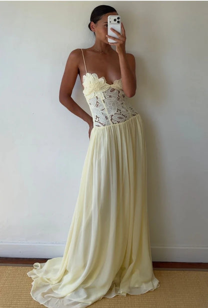 Hansen & Gretel Stephanie Maxi in Butter
