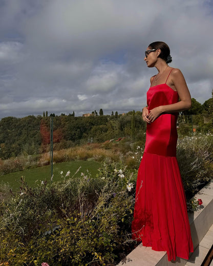 Shona Joy Moraya Dropped Waist Maxi in Chilli