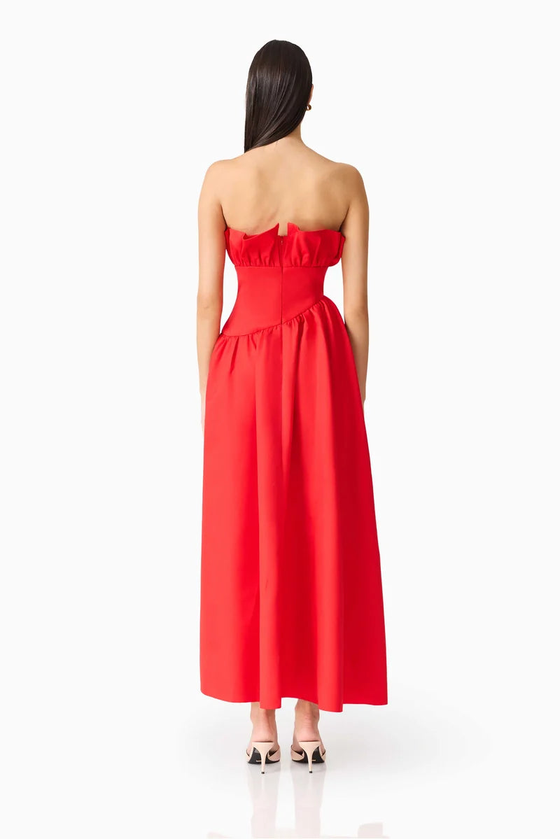 Elliatt Laurel Sleeveless Maxi Dress In Red