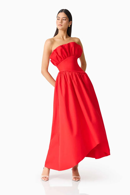 Elliatt Laurel Sleeveless Maxi Dress In Red
