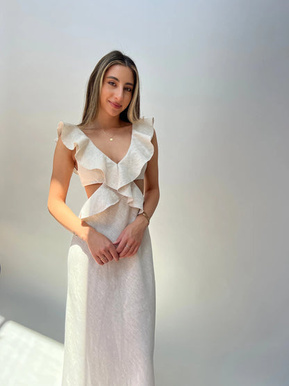 Cienti the Label Flounce Maxi Dress