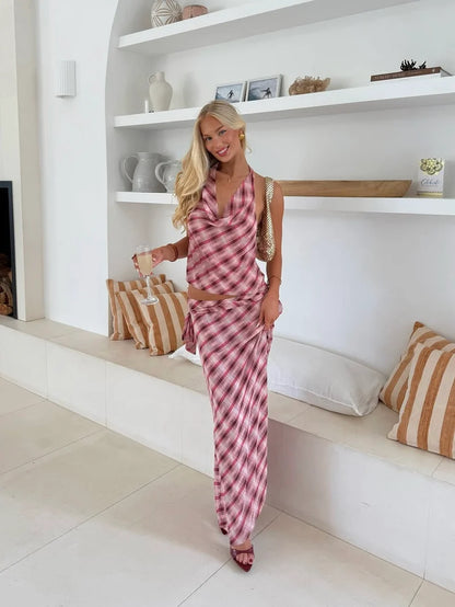 Desero Jacare Amalfi Set in Pink