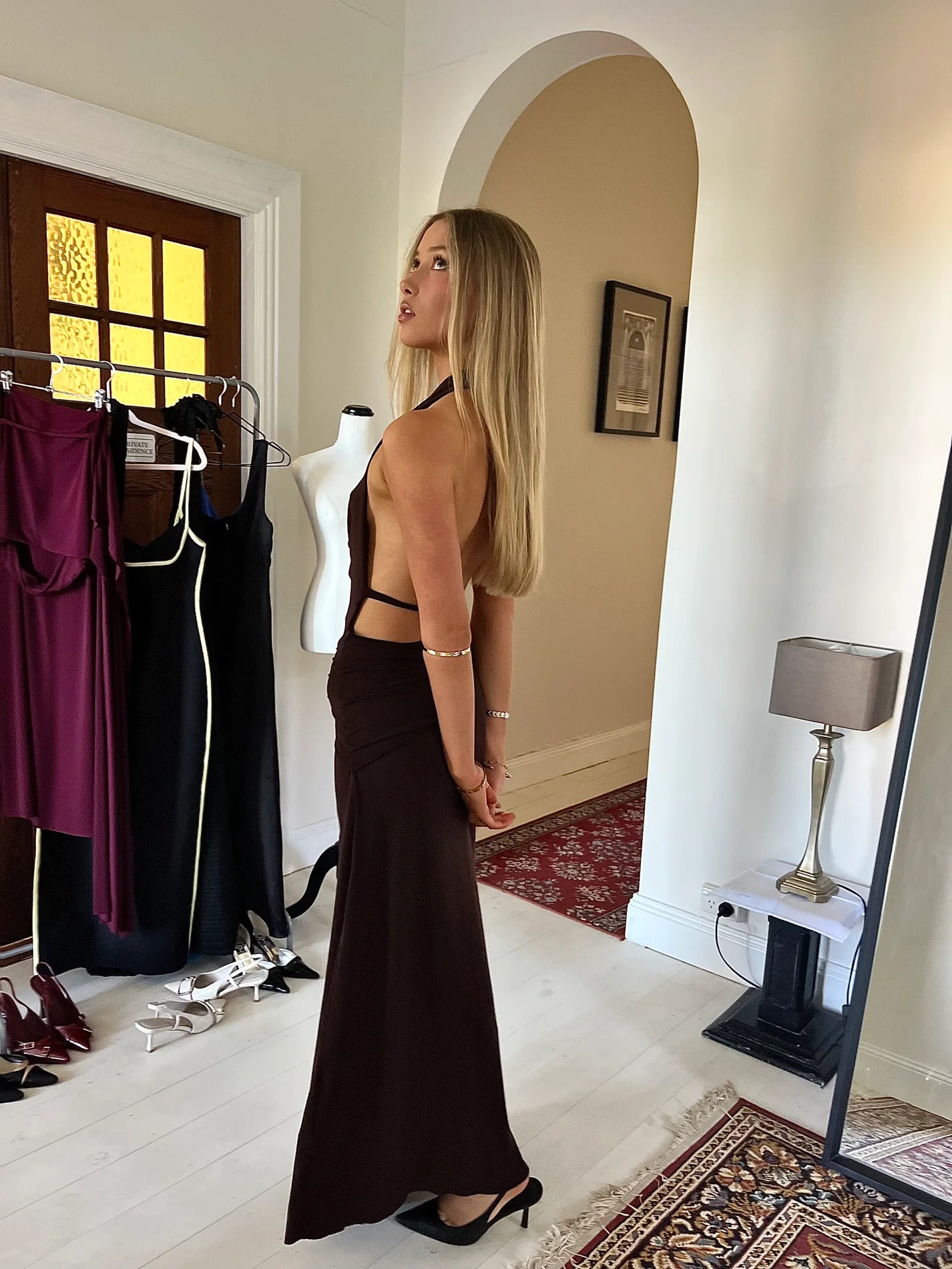 La Marie Nadia Dress in Brown
