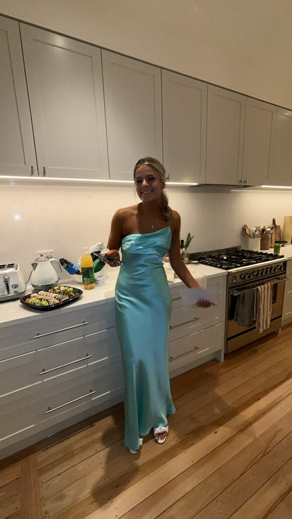 Natalie Rolt Mikayla Gown in Turquoise