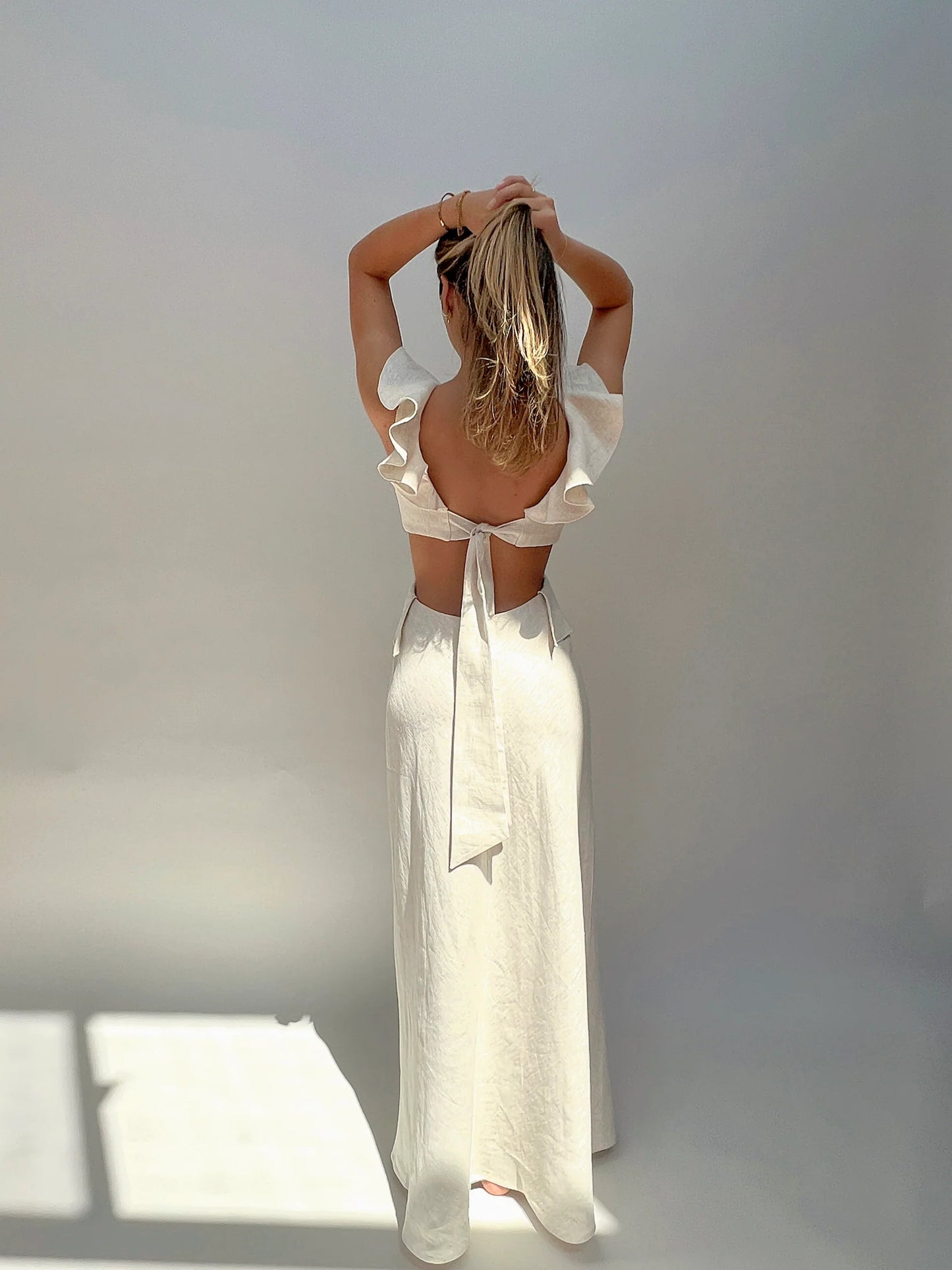 Cienti the Label Flounce Maxi Dress