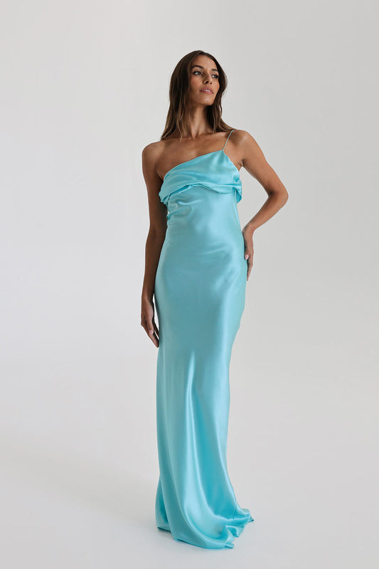 Natalie Rolt Mikayla Gown in Turquoise