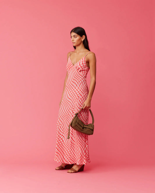 Ruby Kaarina Silk Slip Maxi Dress