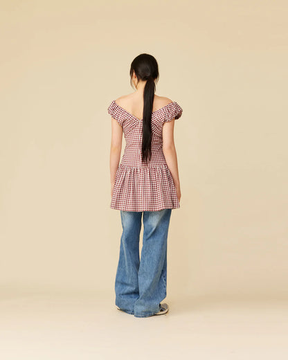 Ruby Selma Mini Dress in Red Gingham