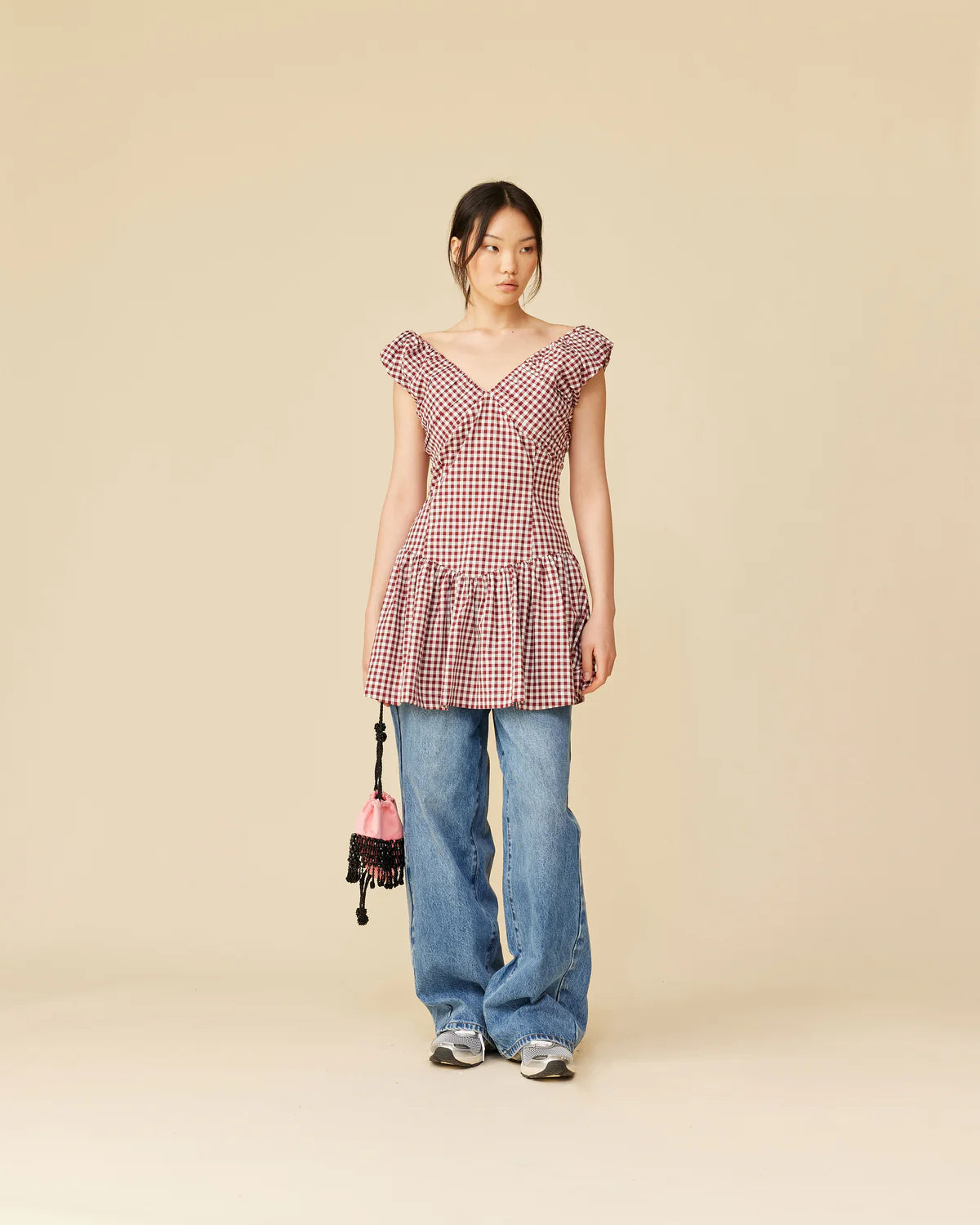 Ruby Selma Mini Dress in Red Gingham