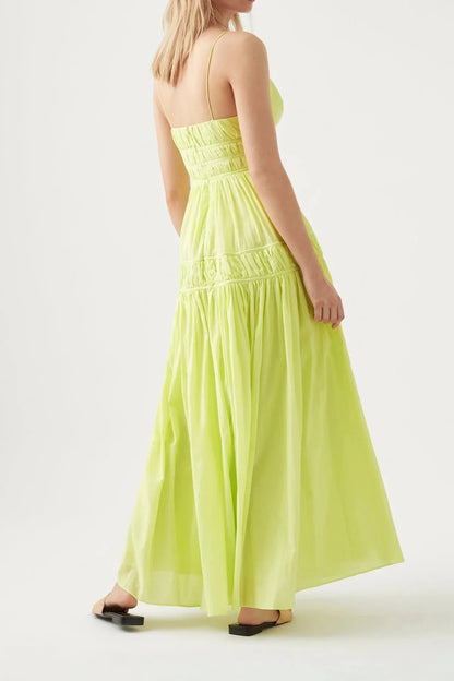 AJE Grace Tiered Maxi in Green