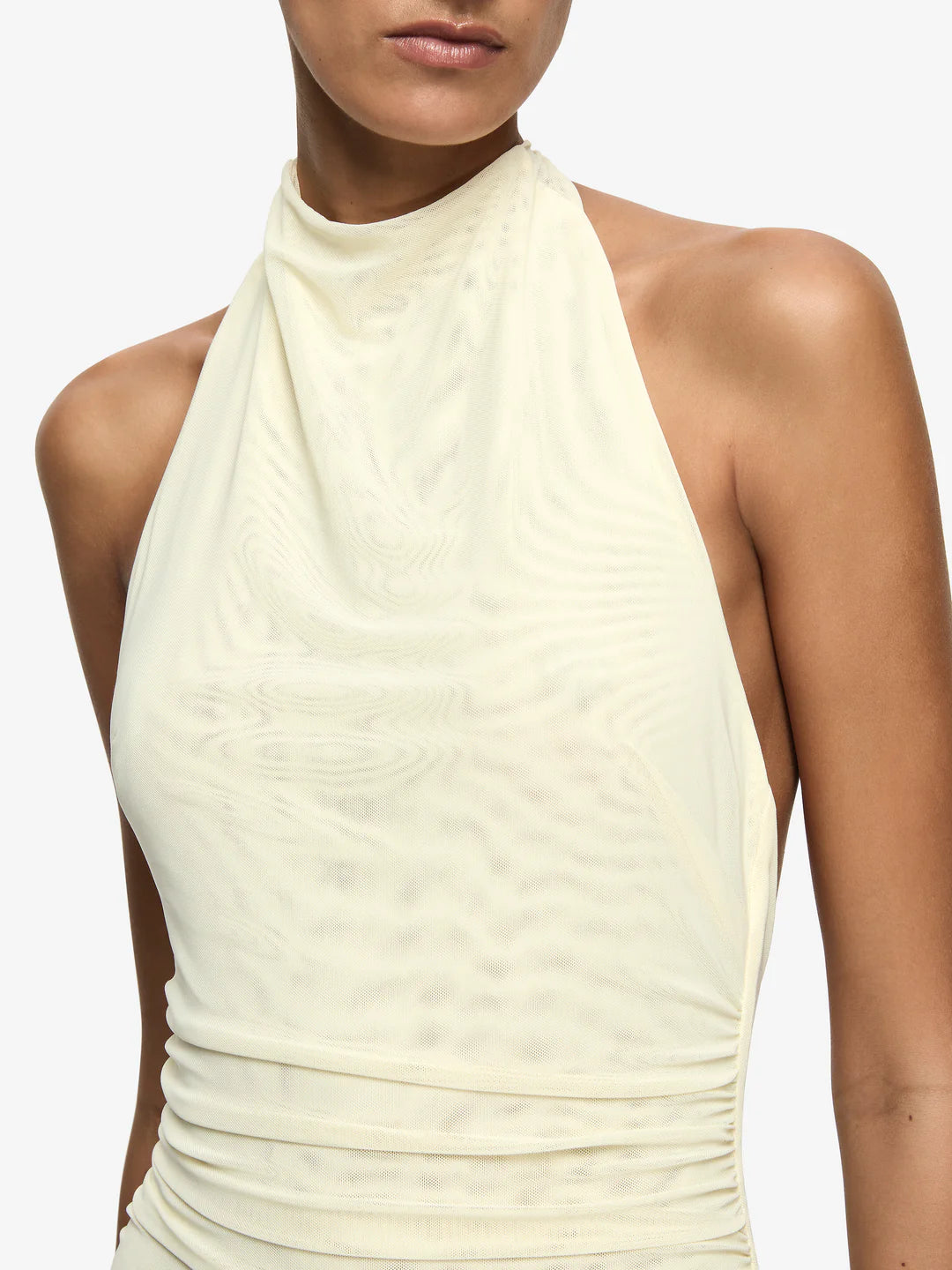 Bec & Bridge Jasmin Halter Dress in Lemon