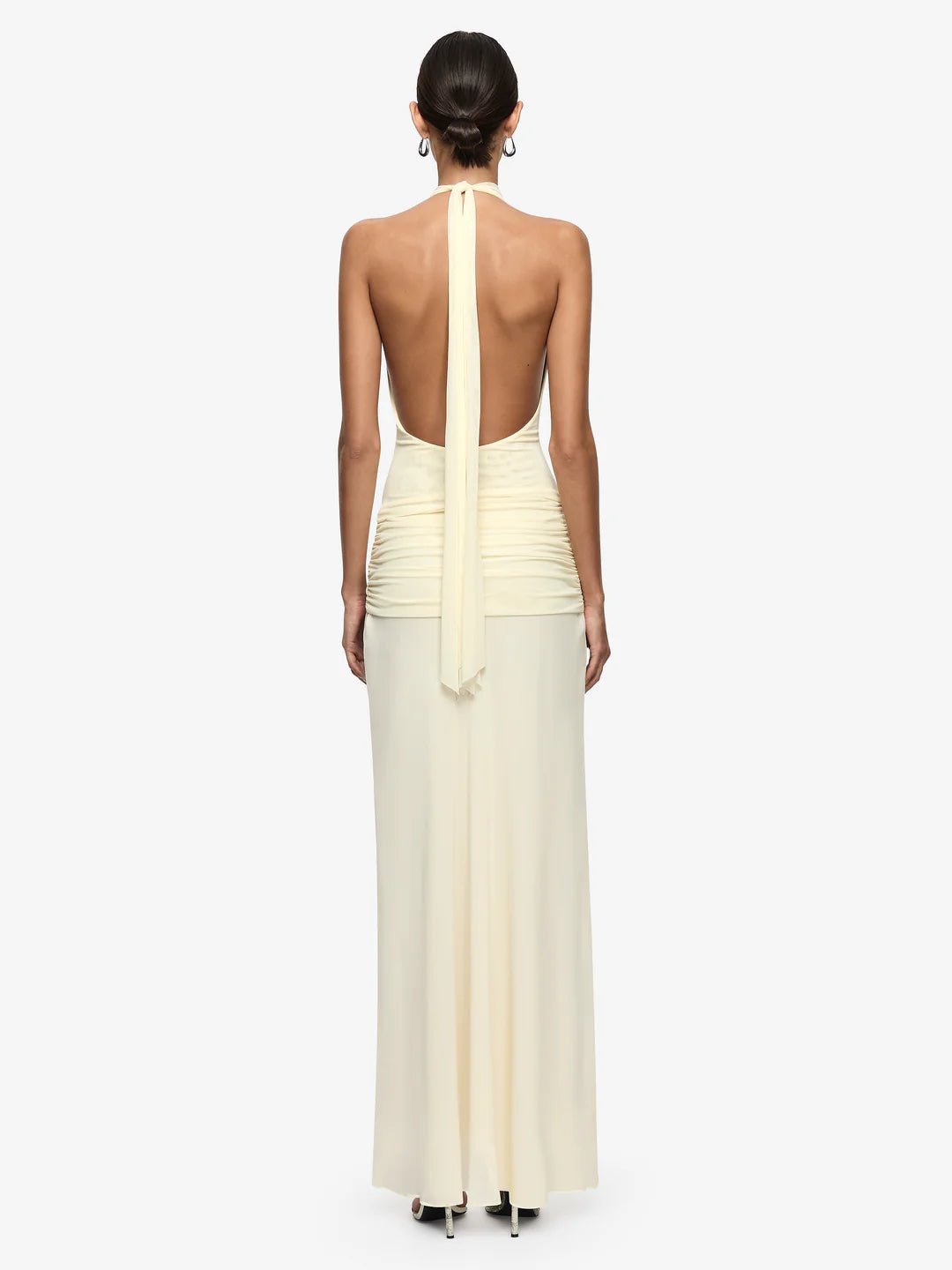 Bec & Bridge Jasmin Halter Dress in Lemon