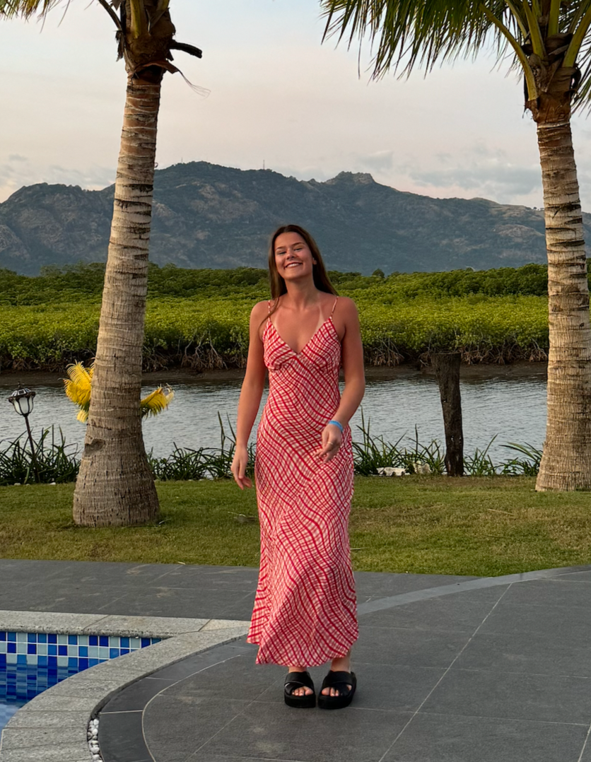Ruby Kaarina Silk Slip Maxi Dress