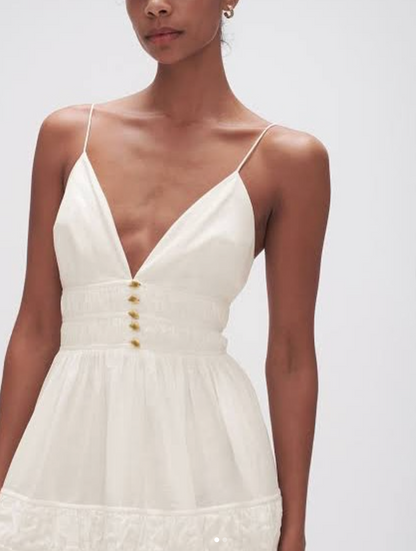 AJE Grace Tiered Maxi in Ivory