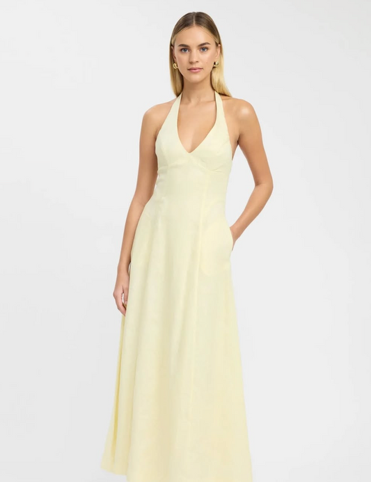 Kookai Tahiti Maxi Dress in Yellow
