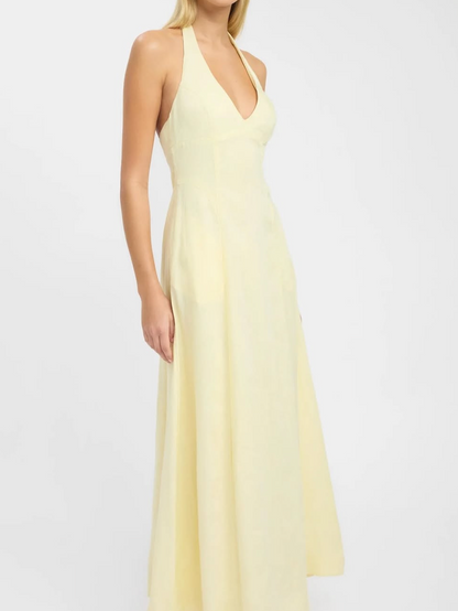 Kookai Tahiti Maxi Dress in Yellow