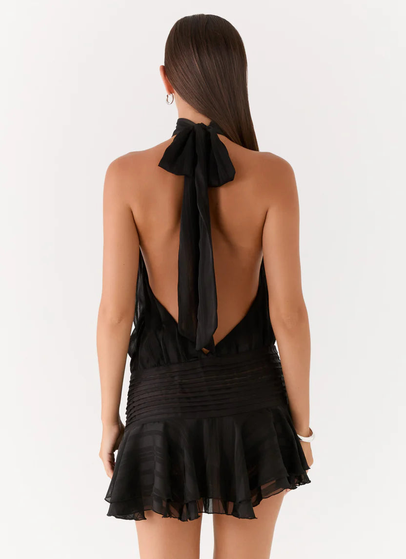 Peppermayo Willow Chiffon Mini in Black