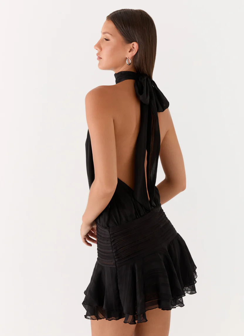 Peppermayo Willow Chiffon Mini in Black