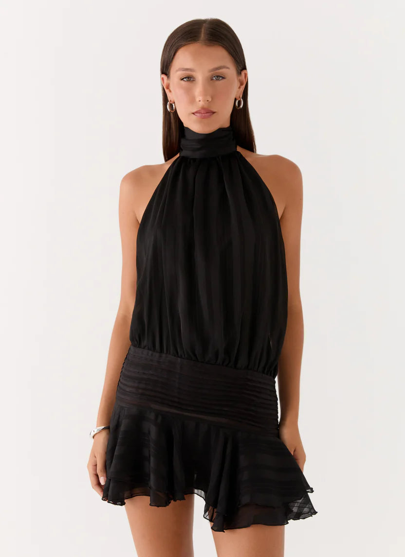 Peppermayo Willow Chiffon Mini in Black