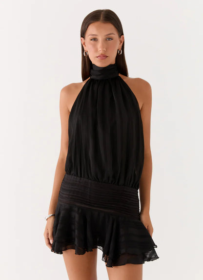 Peppermayo Willow Chiffon Mini in Black