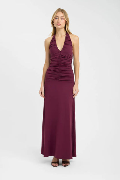 Kookai Zayla Maxi Dress in Plum