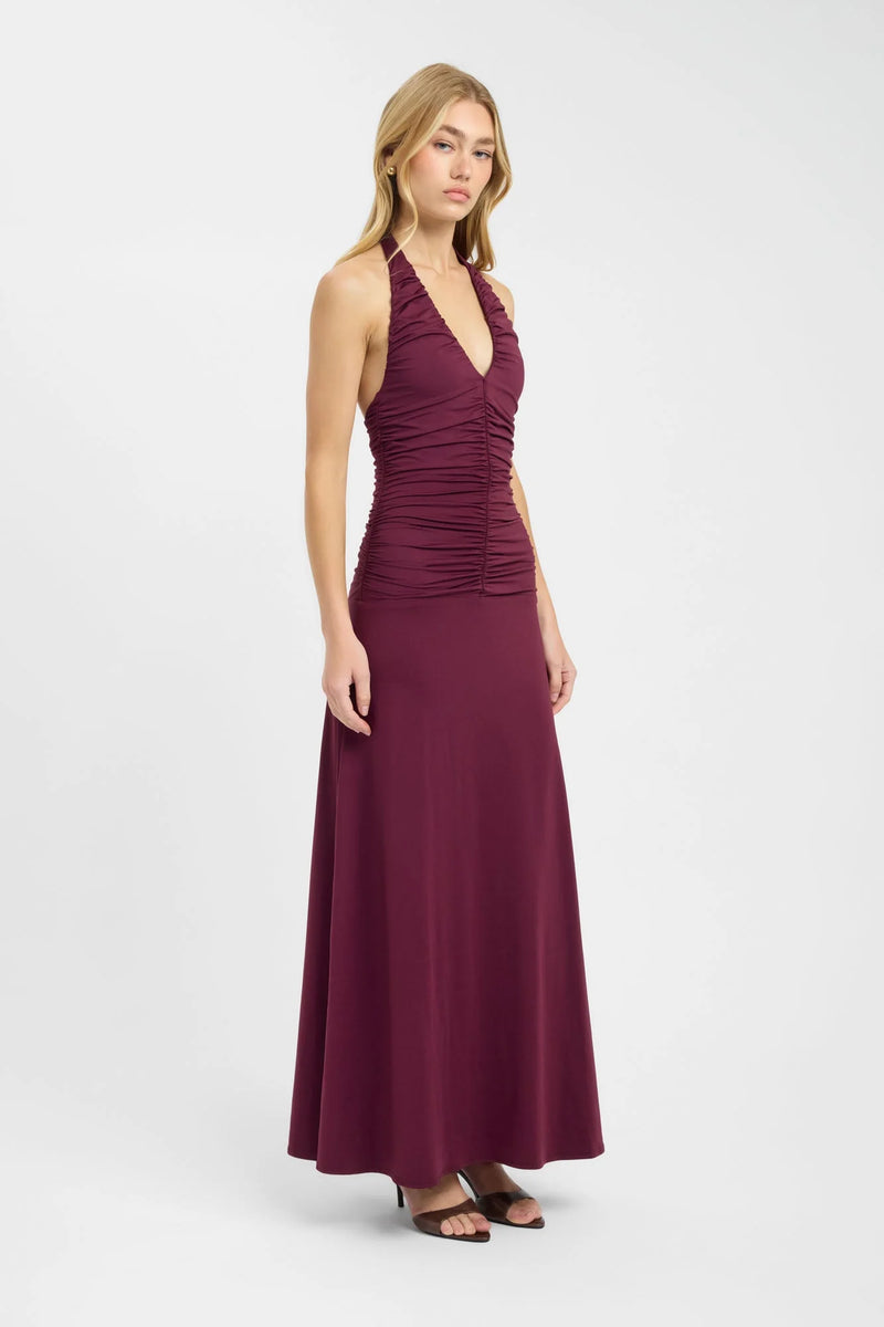 Kookai Zayla Maxi Dress in Plum
