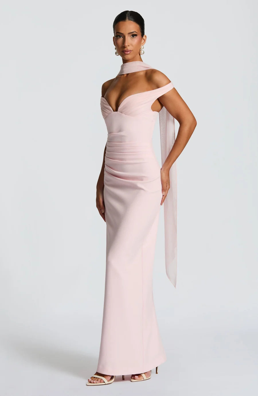 Babyboo Abigail Maxi Dress in Blush
