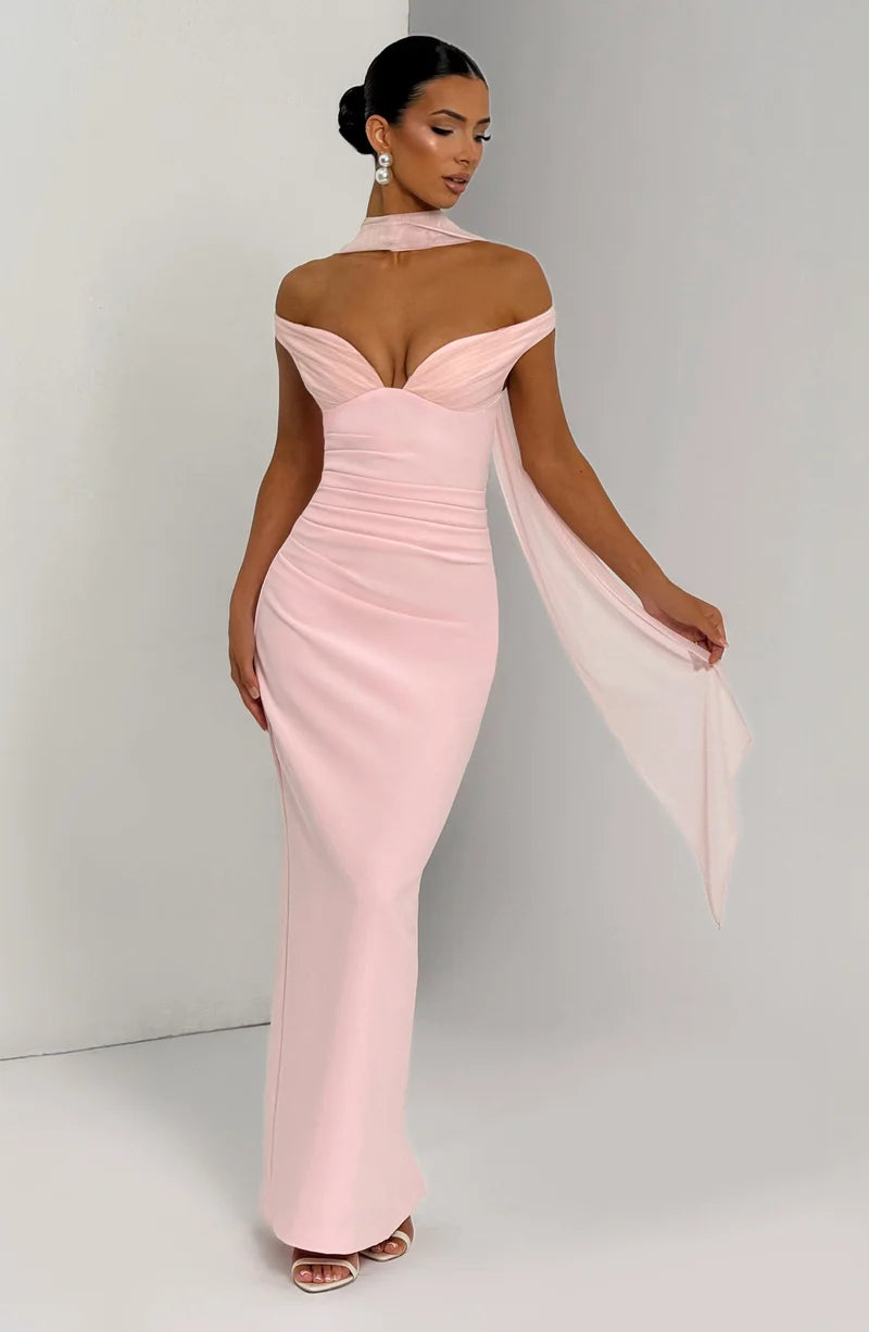 Babyboo Abigail Maxi Dress in Blush