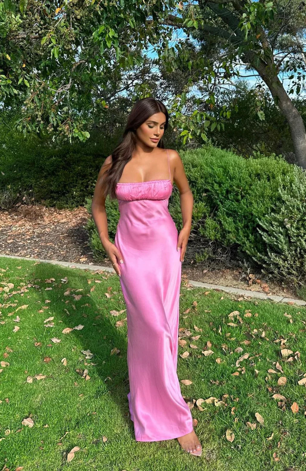 Bec & Bridge Amber Maxi Dress in Candy Pink