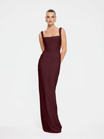 Effie Kats Marbella Gown in Wine