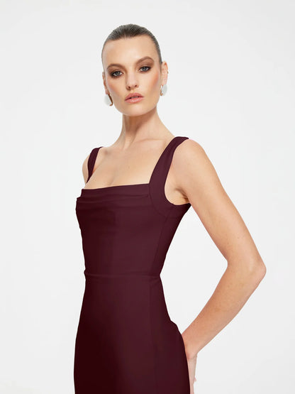 Effie Kats Marbella Gown in Wine