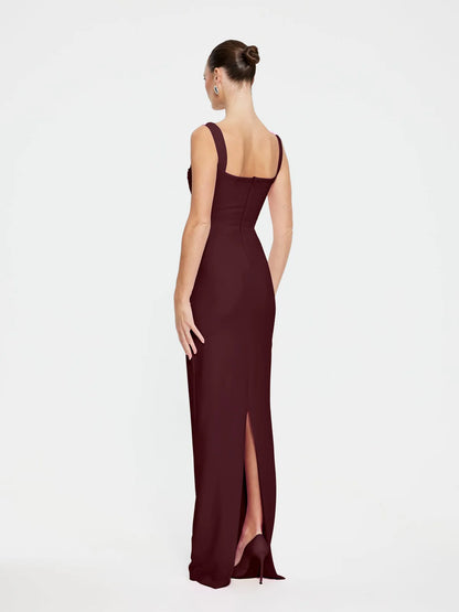 Effie Kats Marbella Gown in Wine