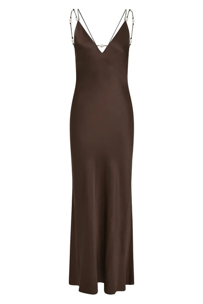 AJE Agate Crossback Maxi in Espresso