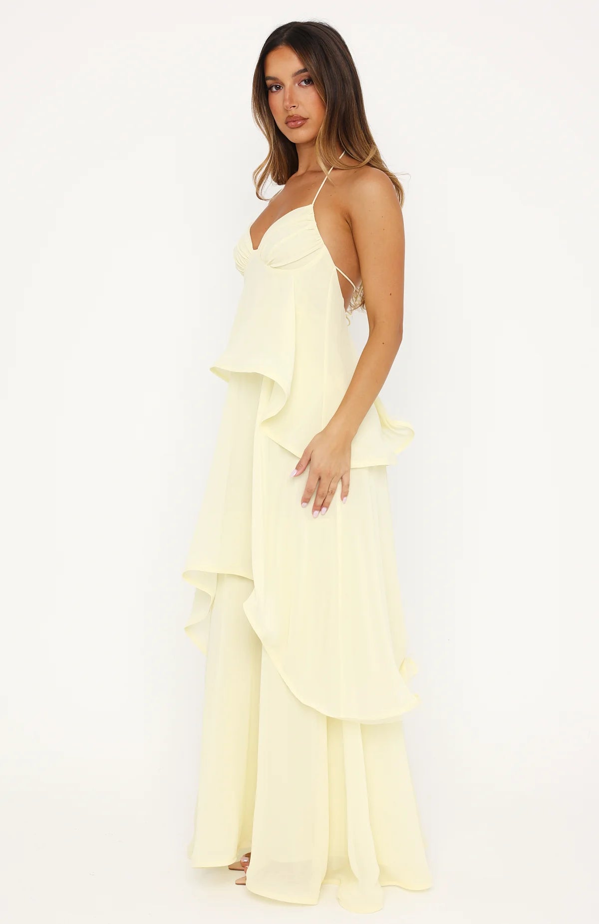 Twirl With Me Maxi in Lemon